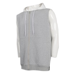V191 hooded vest jacket 65% cotton 35% polyester Macau dance room vest jacket manufacturer V191 hooded vest jacket 65% cotton 35% polyester Macau dance room vest jacket manufacturer